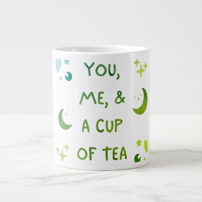 Das Design einer Tasse Tee-Tasse (Vorderseite)