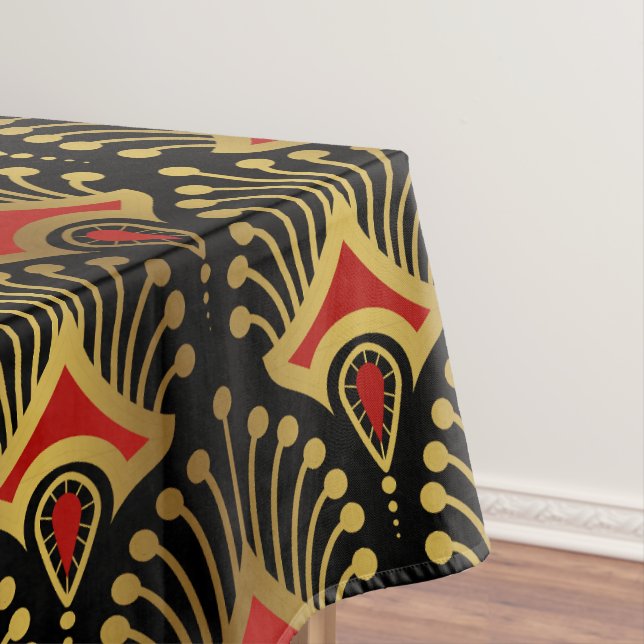 Das Design ist in Schwarz Kurz Tischdecke (Beispiel)