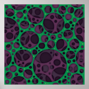 Das Design-Muster der Abstrakten schlanken Klammer Poster
