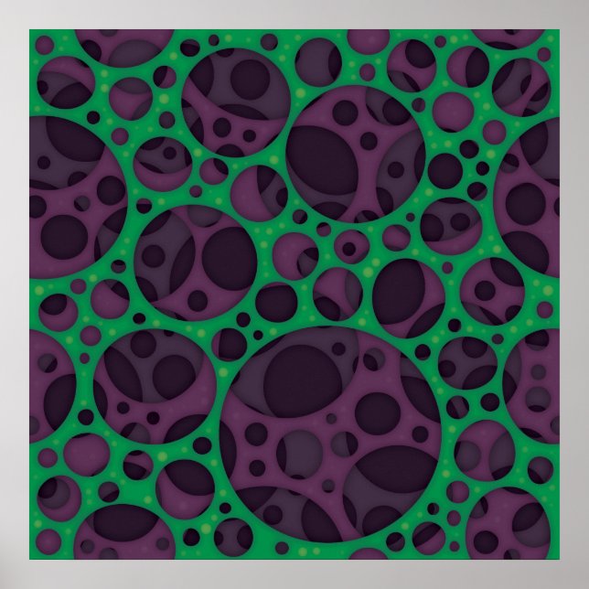 Das Design-Muster der Abstrakten schlanken Klammer Poster (Vorne)