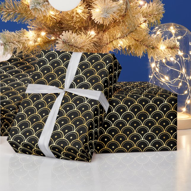 Das Design und das Design der Schwarzen Kunst Geschenkpapier (Feiertage)