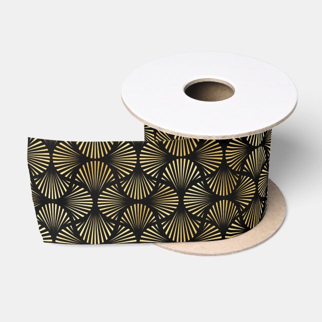 Das Design und das Design der Schwarzen Kunst Satinband (Spule)