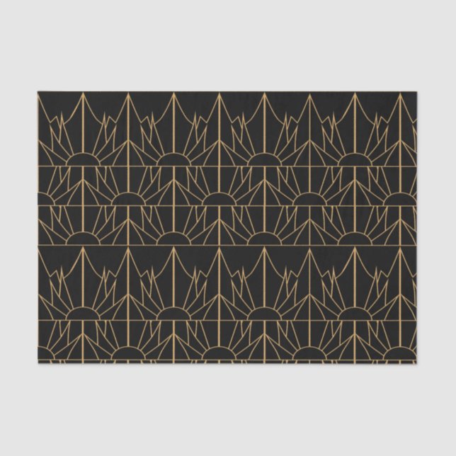 Das Design und das Design der Schwarzen Kunst Seidenpapier (Vorderseite)