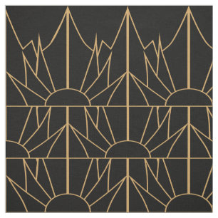 Das Design und das Design der Schwarzen Kunst Stoff