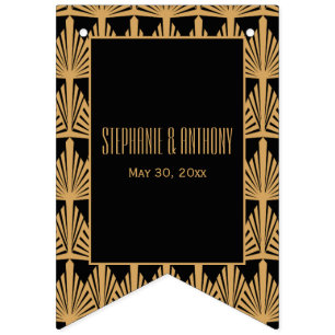 Das Design und das Design der Schwarzen Kunst Wimpelkette