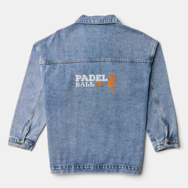 Das Design von Padel Sport Jeansjacke (Rückseite)