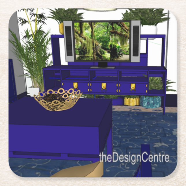 Das DesignCentre-Dekor Rechteckiger Pappuntersetzer (Vorderseite)