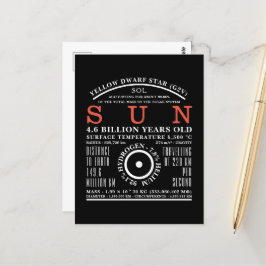 Das detaillierte Astronomiesymbol der Sonne Postkarte