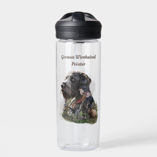 Das deutsche Drahthaar Pointer Trinkflasche (Vorderseite)