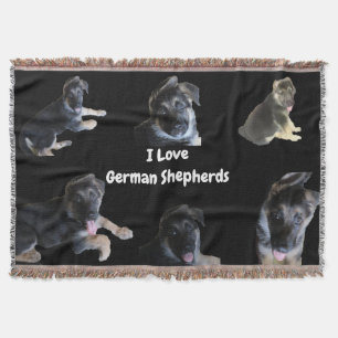 DAS DEUTSCHE SCHEPHERD wirft Keuchblanket Decke