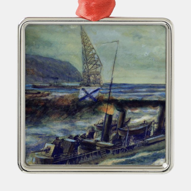 Das deutsche Uboot U 56 gesunken durch Grozovoi Ornament Aus Metall (Vorne)