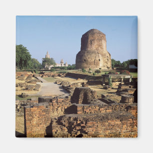 Das Dhamekh stupa, ANZEIGE c.500 Magnet