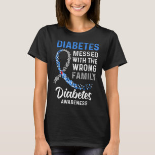 Das Diabetes-Bewusstsein der falschen Familie su T-Shirt