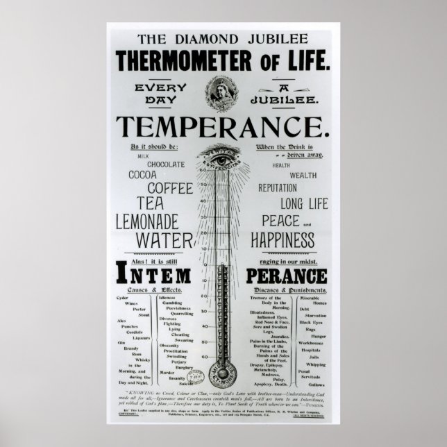 Das Diamant-Jubiläum-Thermometer des Lebens Poster (Vorne)