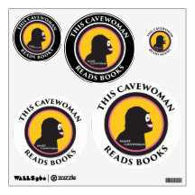 Das dieses Wand-Abziehbild intelligente Cavewoman