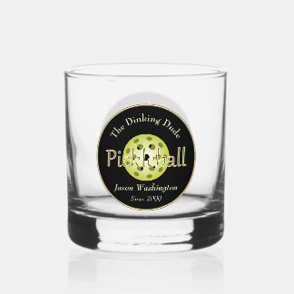 Das Dinking Duo oder der Typ Pickleball Ball Rocks Whiskyglas