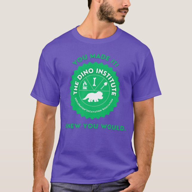 Das Dino-Institut - Dinosaurier T-Shirt (Vorderseite)