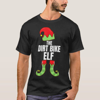 Das Dirt Bike Elf Familie Weihnachtsgruppe T-Shirt