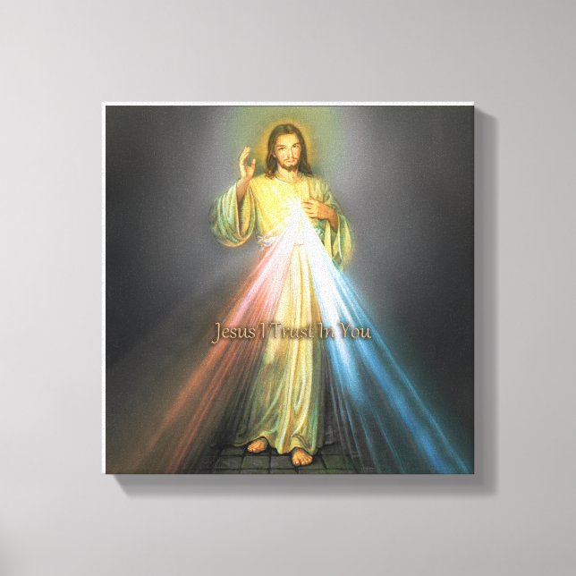 DAS DIVINE MERCY-LIEFERBILD LEINWANDDRUCK (Vorderseite)