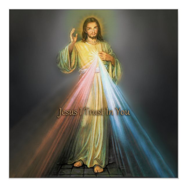 DAS DIVINE MERCY-LIEFERBILD POSTER (Vorderseite)