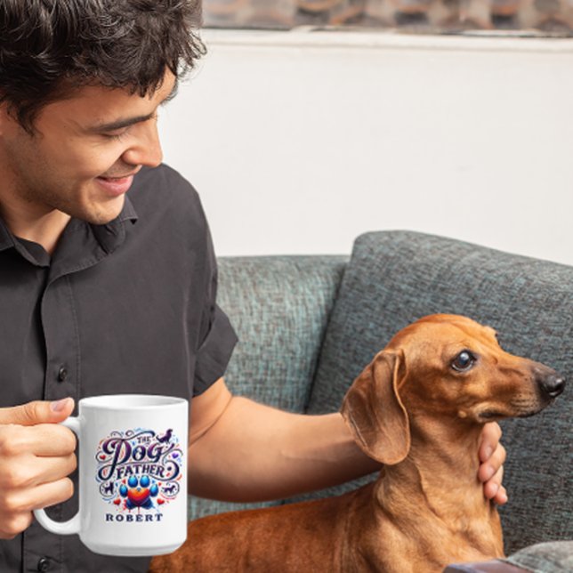 Das Dog-Vater-Thema Personalisiert Kaffeetasse (Von Creator hochgeladen)