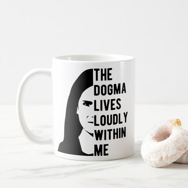 Das Dogma lebt in mir, berüchtigter ACB Kaffeetasse (Mit Donut)