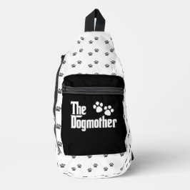 Das Dogmaterschwarz-weiß-unterhaltsame Sprichwort Crossbody Bag