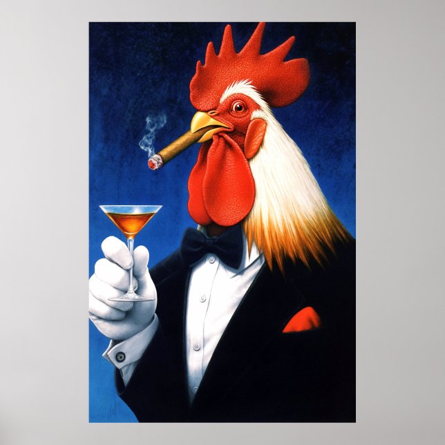 Das Don of the Dawn | Dapper Rooster Rauchwagen Poster (Vorne)