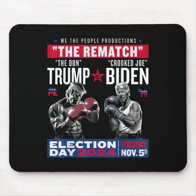 Das Don und Crooked Joe Biden - Pro Trump Mousepad (Vorne)