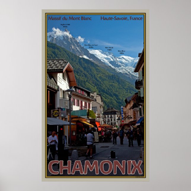 Das Dorf Chamonix Poster (Vorne)