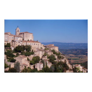 Das Dorf Gordes auf dem Hügel Fotodruck