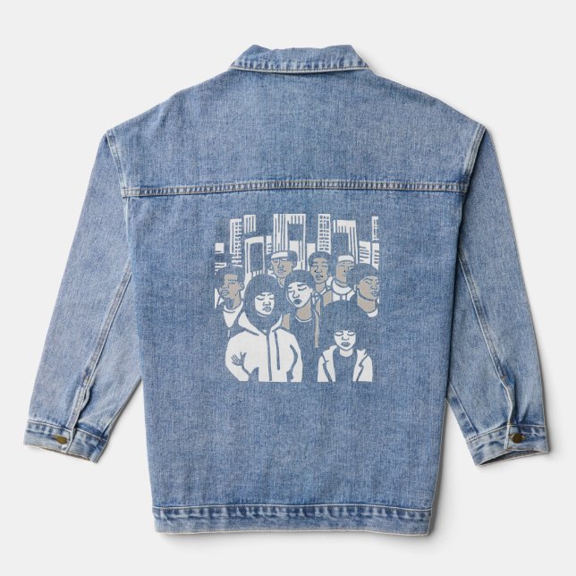 Das Dorf Jeansjacke (Rückseite)