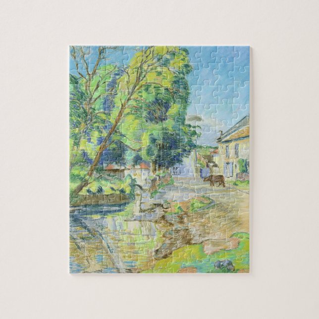 Das Dorf (Pastell auf Papier) Puzzle (Vertikal)