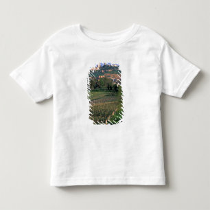 Das Dorf San Gimignano liegt in den sanften Kleinkind T-shirt