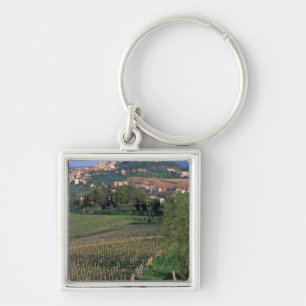 Das Dorf San Gimignano liegt in den sanften Schlüsselanhänger