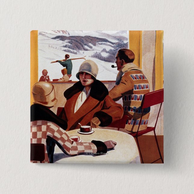 Das Downhill Club Werbeplakat Button (Vorderseite)