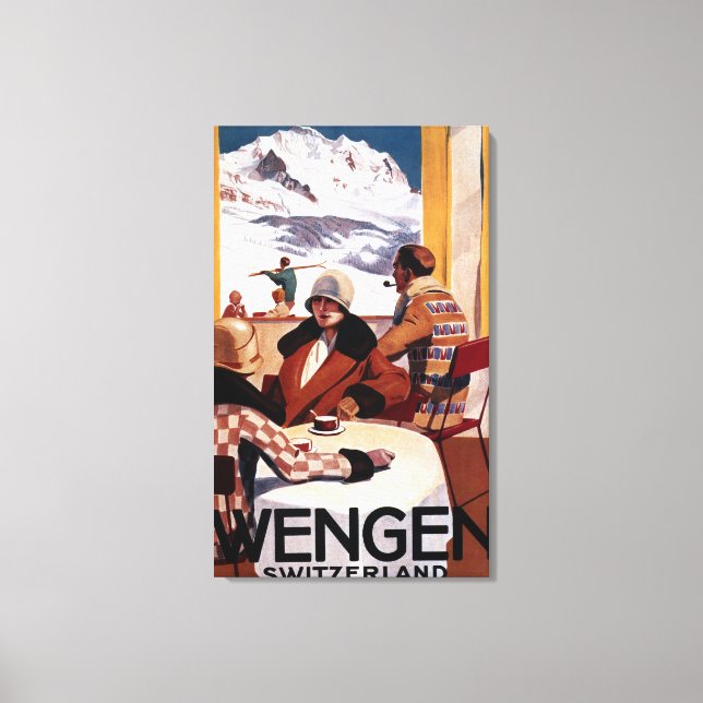 Das Downhill Club Werbeplakat Leinwanddruck (Vorderseite)