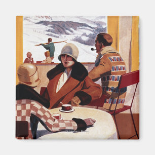 Das Downhill Club Werbeplakat Magnet