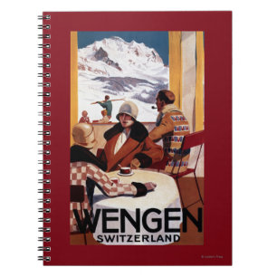 Das Downhill Club Werbeplakat Notizblock