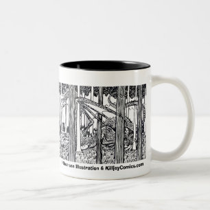 Das Drache-Holz Zweifarbige Tasse