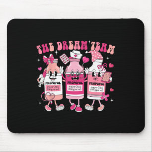 Das Dream Team Retro Groovy Krankenschwester Mediz Mousepad