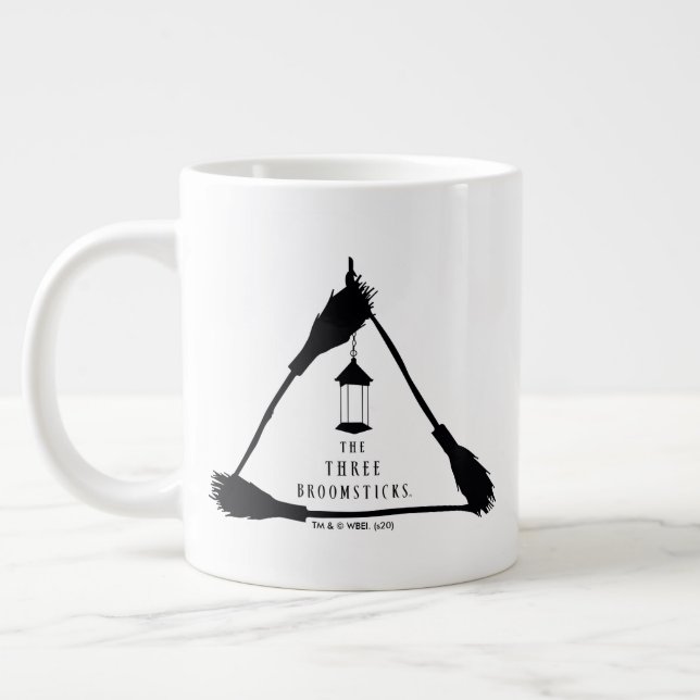 DAS DREI BROOMSTICKS™-Logo Jumbo-Tasse (Links)