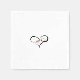 Das dreifache H-Infinity-Herz Serviette