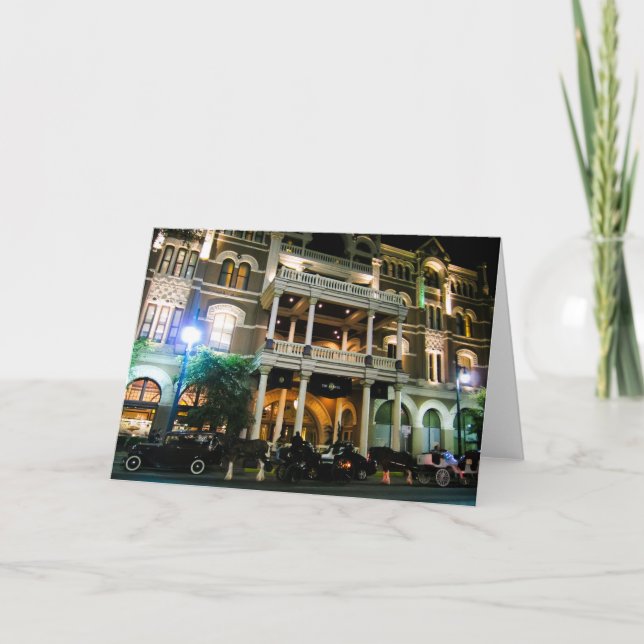 Das Driskill Spuk Hotel Austin Texas Karte (Vorderseite)