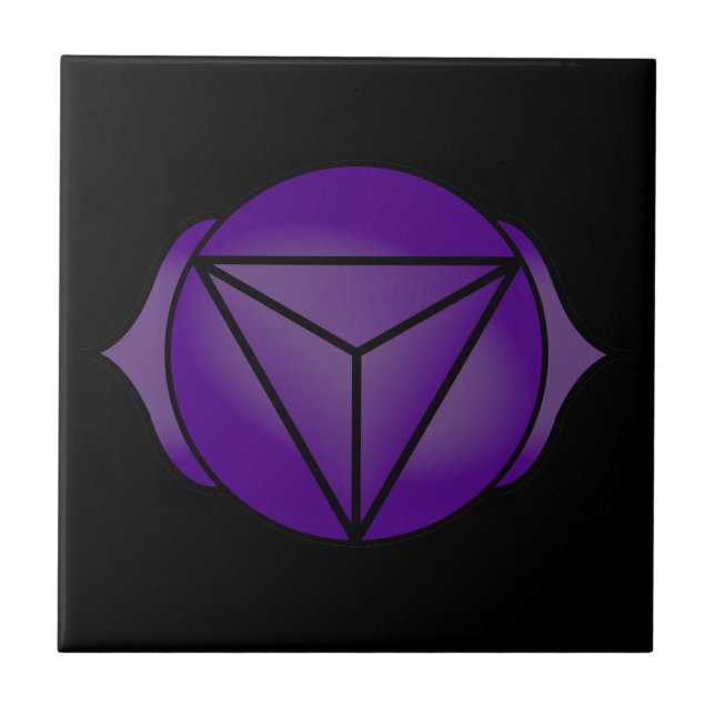 Das dritte Auge Chakra Fliese (Vorderseite)