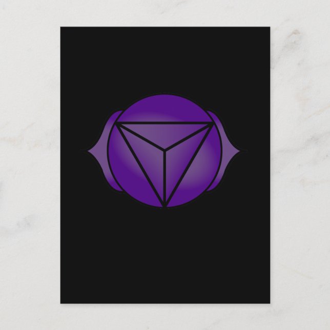 Das dritte Auge Chakra Postkarte (Vorderseite)