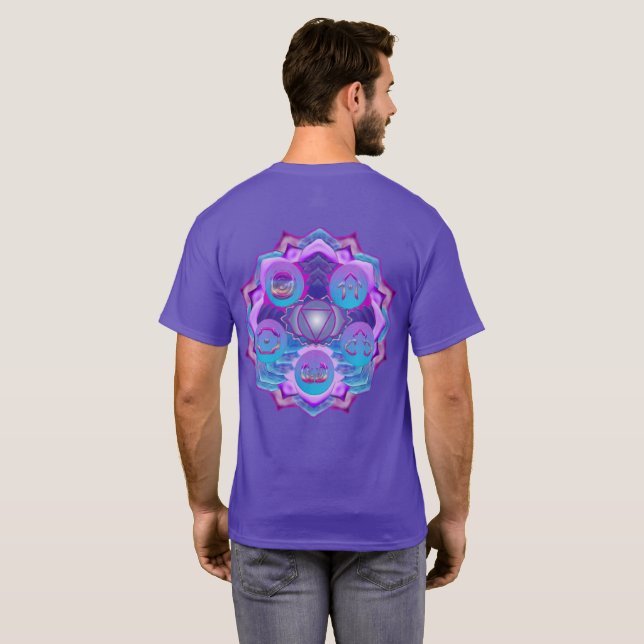 Das dritte Eye Chakra Symbol der Illusion T-Shirt (Schwarz voll)