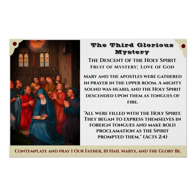 Das dritte glorreiche Geheimnisposter Poster (Vorderseite)