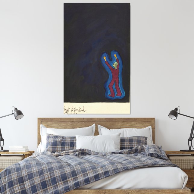 Das Dunkel Leinwanddruck (Insitu (Schlafzimmer))