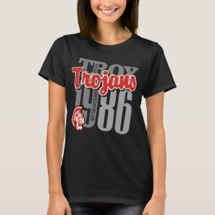 Das dunkle T-Shirt 1986 der Troja-Trojan-Frau